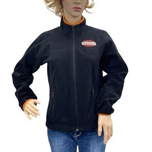 HARLEY-DAVIDSON Black Woman’s Zipper Fleece Jacket Size Small
